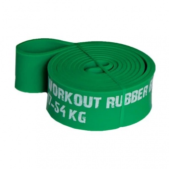 фото Резиновая петля WORKOUT RB4 (17-54 кг) зеленая