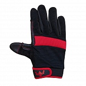 Перчатки для турника WORKOUT F2 Base черно-красные